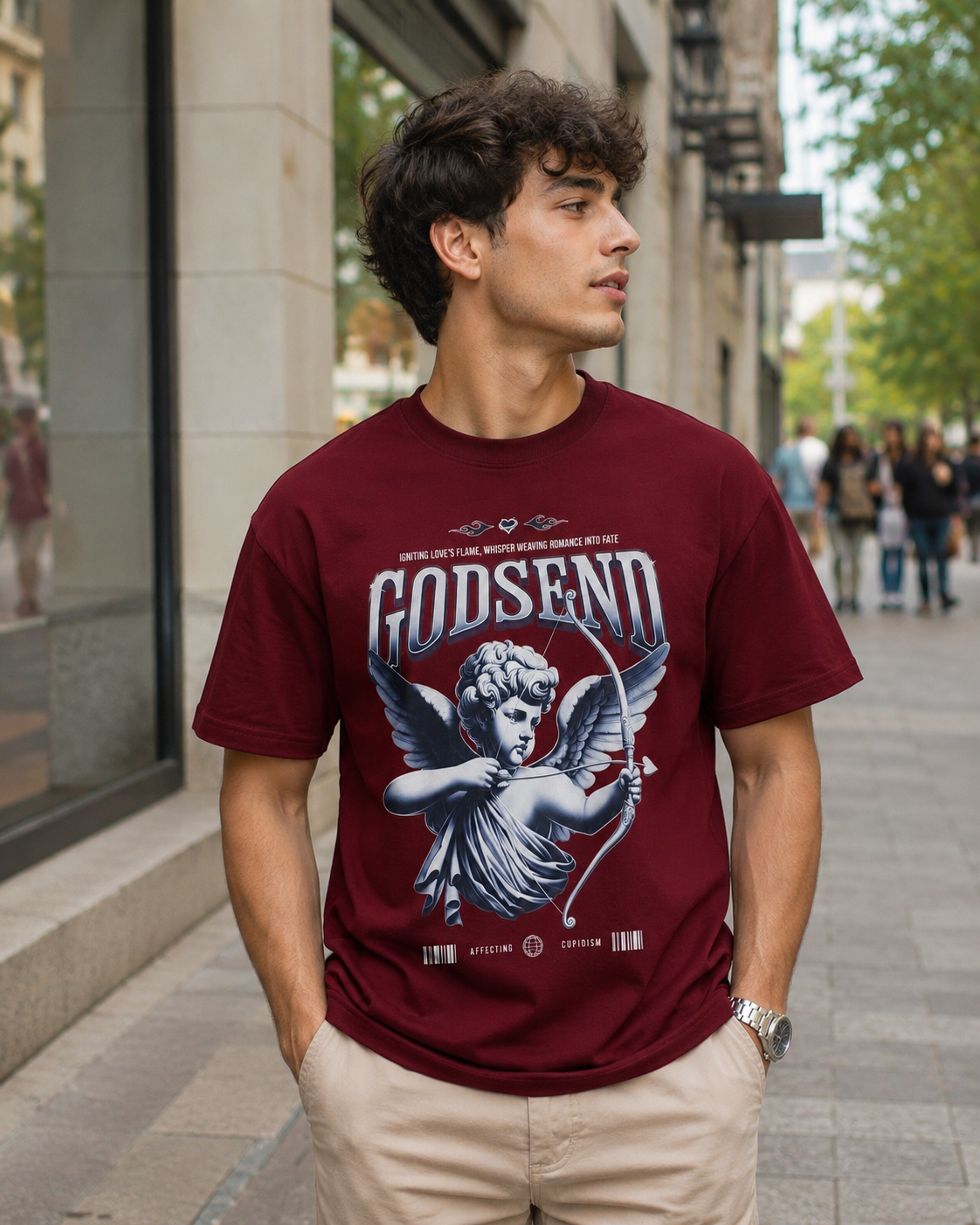 Godsend Cupid Graphic Oversized Tee